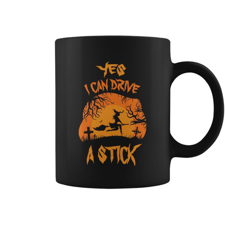Yes I Can Drive A Stick Halloween Quote V3 Coffee Mug