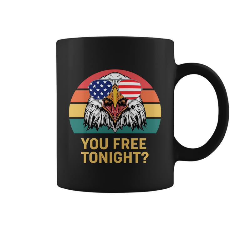 You Free Tonight Bald Eagle Mullet Usa Flag 4Th Of July Gift V2 Coffee Mug