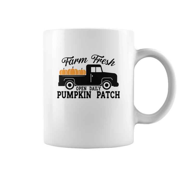 Farm Fresh Pumpkins Truck Open Daily Pumpkin Patch Fall Coffee Mug
