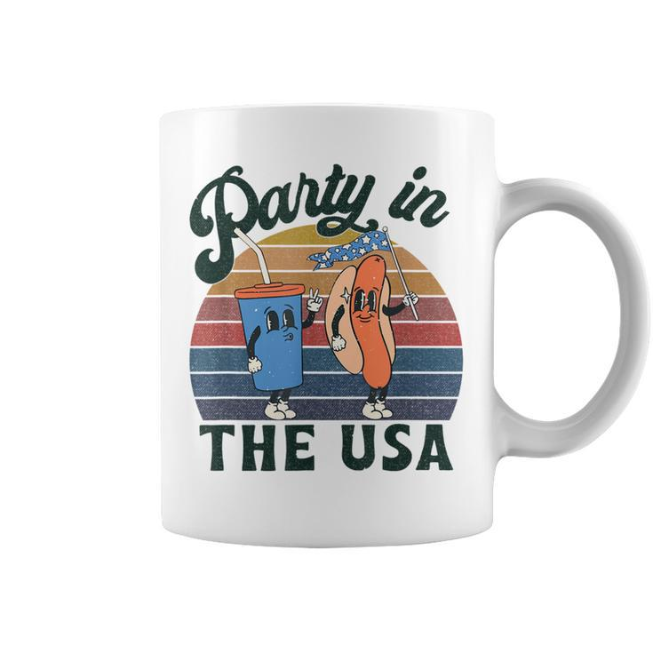 4Th Of July For Hot Dog Lover Party In The Usa Vintage  Coffee Mug