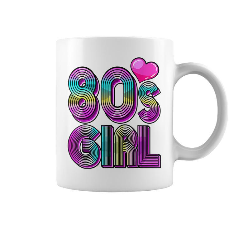 80S Girl Birthday Party Costume Retro Vintage Gift Women  V2 Coffee Mug