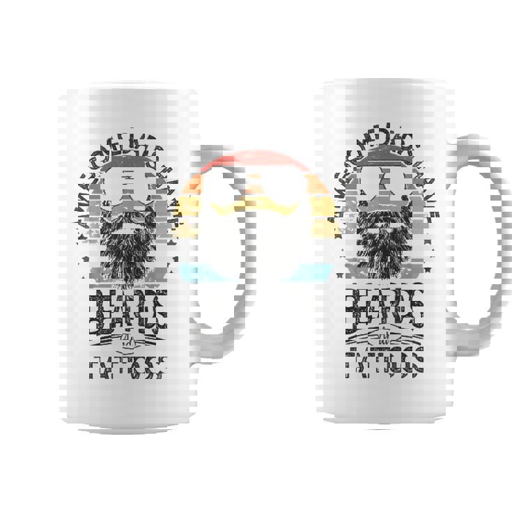 Awesome Dads Have Beards And Tattoos Coffee Mug