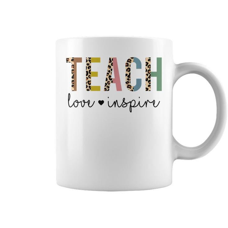 Back To School Teach Love Inspire Teachers & Students  Coffee Mug