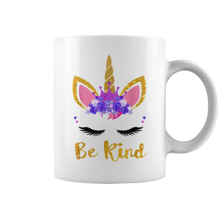 Be Kind Unicorn Girl Kids Orange Unity Day 2022  Coffee Mug