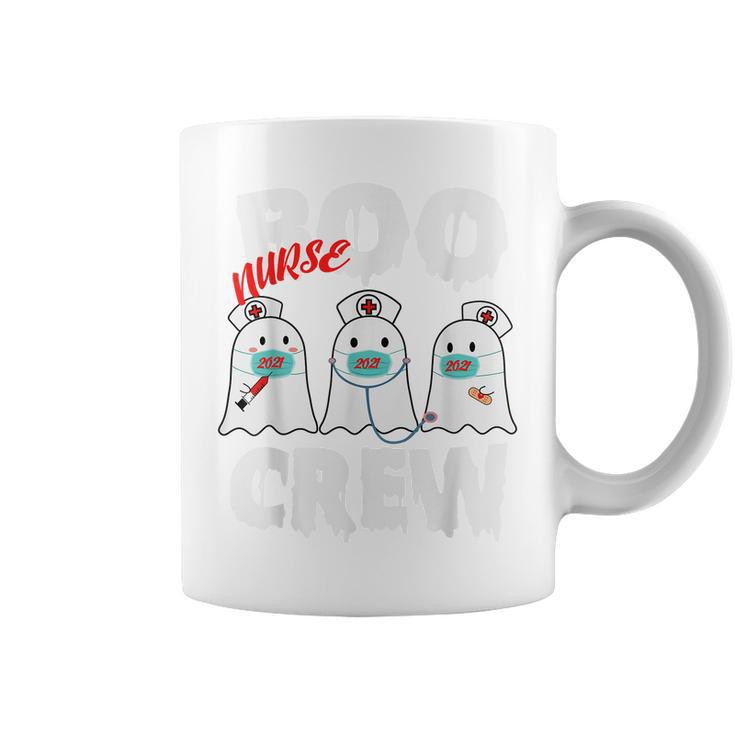 Boo Boo Crew Nurse Halloween Shirt Nurses Rn Lpn Cna Ghost Coffee Mug
