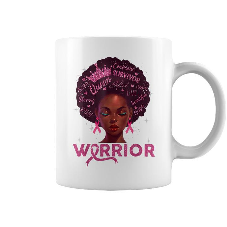 Breast Cancer Awareness Warrior Fighter Pink Ribbon Women  V3 Coffee Mug