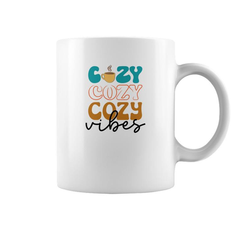 Cozy Cozy Cozy Vibes Sweater Fall Coffee Mug