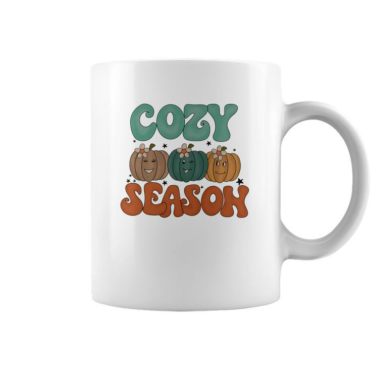 Cozy Season Sweater Season Pumpkins Fall Coffee Mug