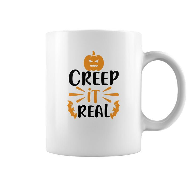 Creep It Real Halloween Occasion Pumpkin Coffee Mug