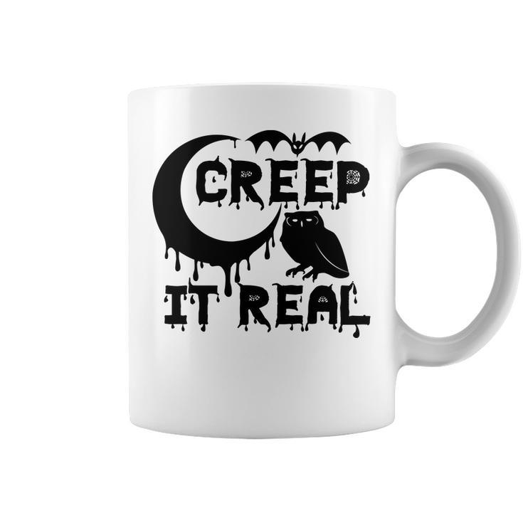 Creep It Real Moon Owl Halloween Night Coffee Mug