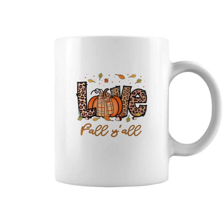 Cute Gift Love Fall Yall Coffee Mug