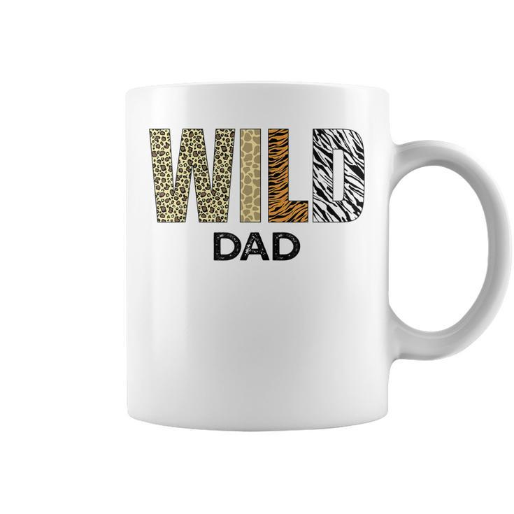Dad Of The Wild One Zoo Birthday Safari Jungle Animal  Coffee Mug