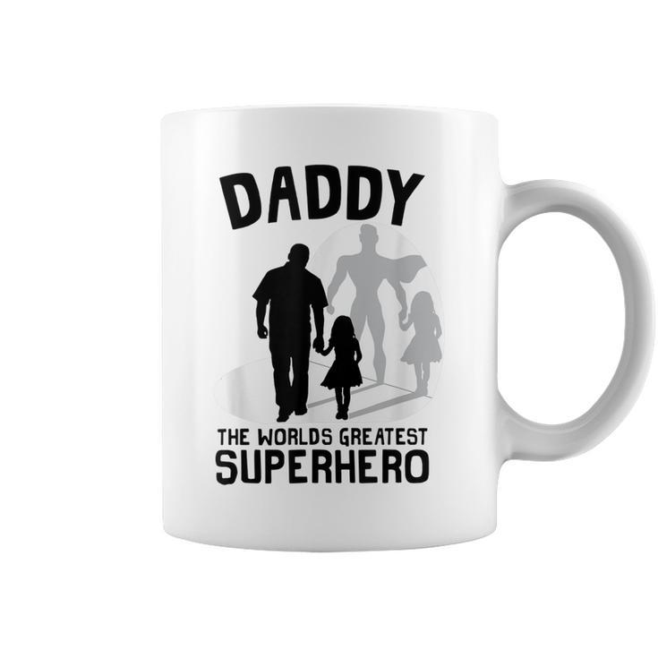 Daddy The Worlds Greatest Superhero Fathers Day  Coffee Mug