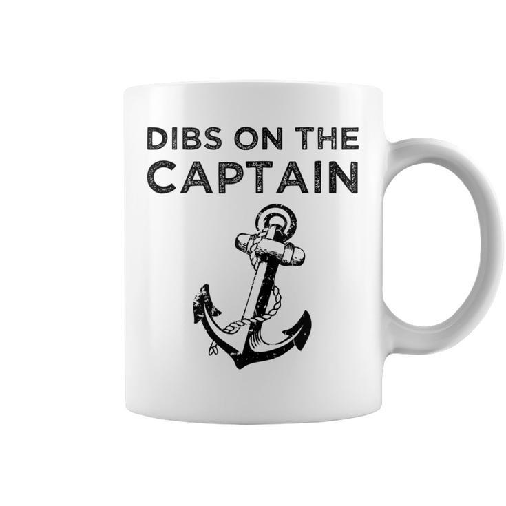 Dibs On The Captain Funny Captain Wife Dibs On The Captain  Coffee Mug