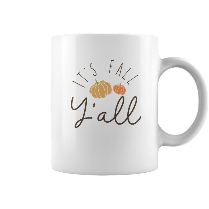 Fall It_S Fall Yall Pumpkin Cute Custom Coffee Mug