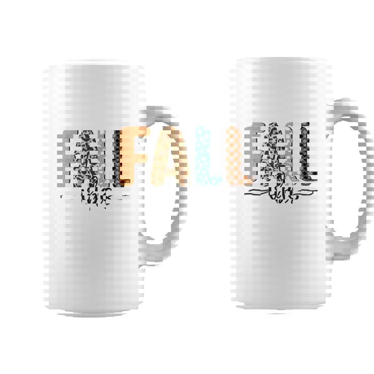 Fall Vibes Pattern Vintage Style Coffee Mug