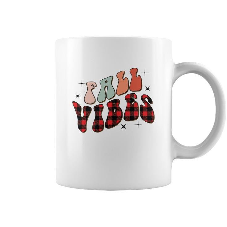 Fall Vibes Red Caro Plaid Fall Yall Coffee Mug