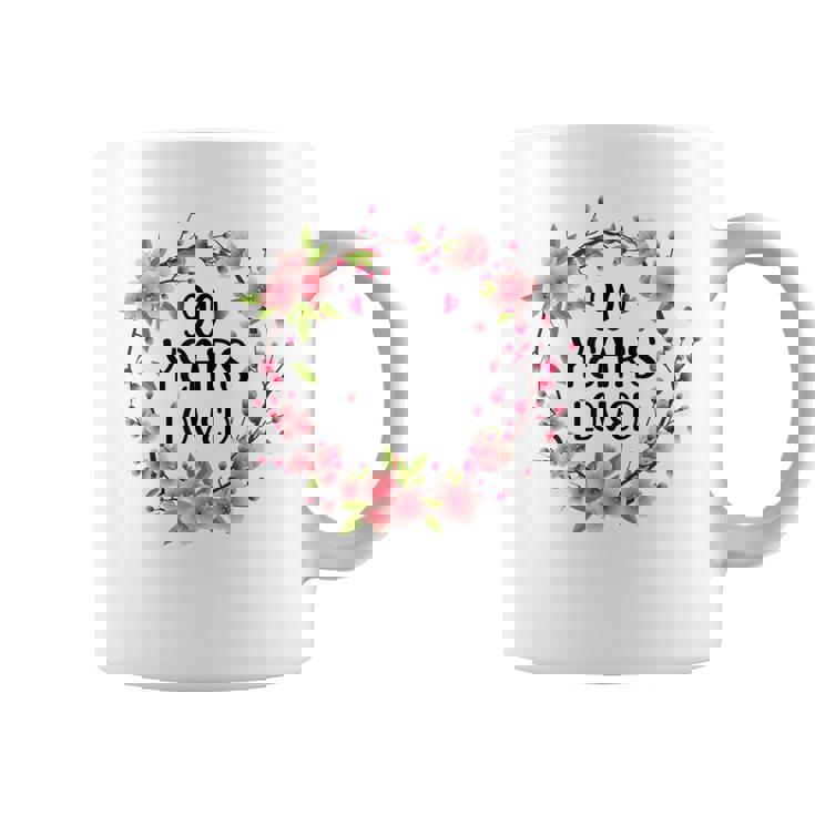 Floral 90 Year Old 90Th Birthday Women 90 Years Loved  Coffee Mug
