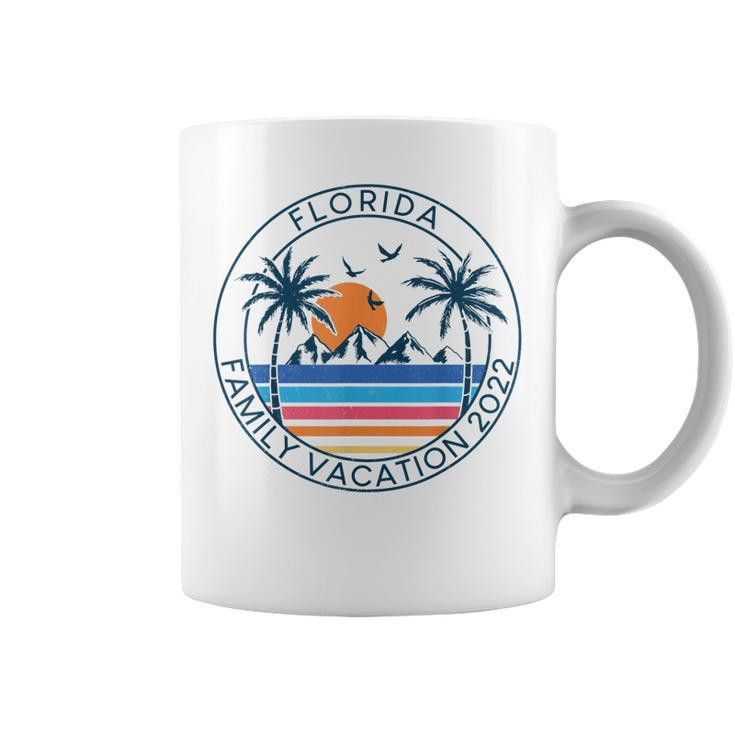 Florida Family Vacation 2022 Beach Palm Tree Summer Tropical  Coffee Mug