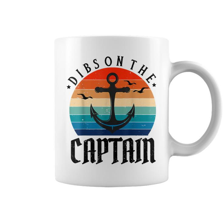 Funny Captain Wife Dibs On The Captain  V11 Coffee Mug