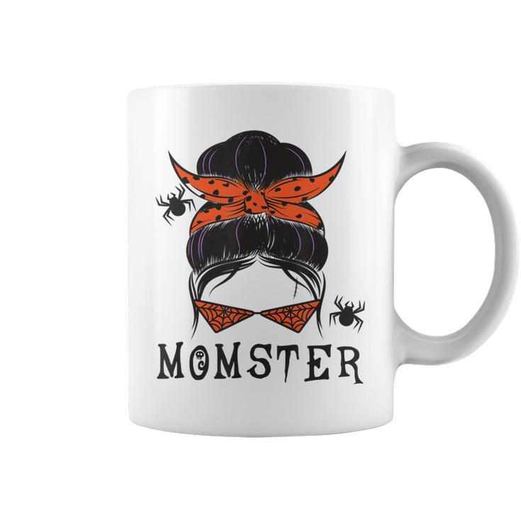 Funny Momster Halloween Witch Spider Cute Momster Glass   Coffee Mug