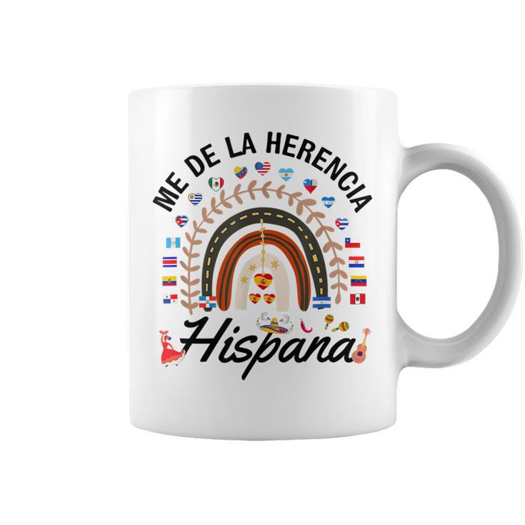 Funny National Hispanic Heritage Month Rainbow All Countries  V2 Coffee Mug