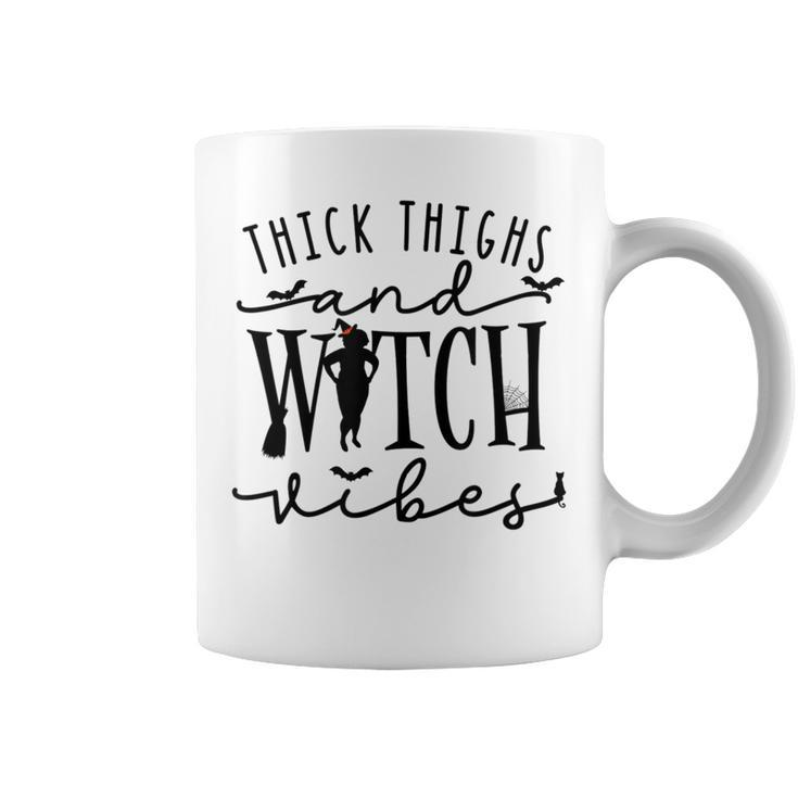 Funny Thick Thighs Witch Essential Metime Halloween Vibes  Coffee Mug
