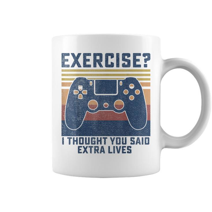 Gamer Merch Boys Funny Video Game Controller Extra Lives  Coffee Mug