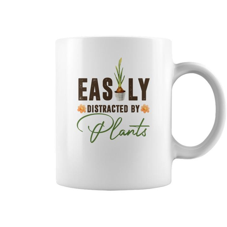 Gardener Easily Distracted By Plants Gardener Custom Coffee Mug