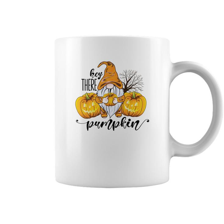 Gnomes Hey There Pumpkin Yellow Hat Fall Coffee Mug