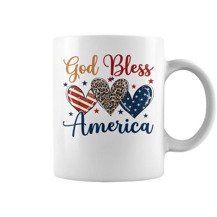 God Bless America Patriotic 4Th Of July American Christians Coffee Mug