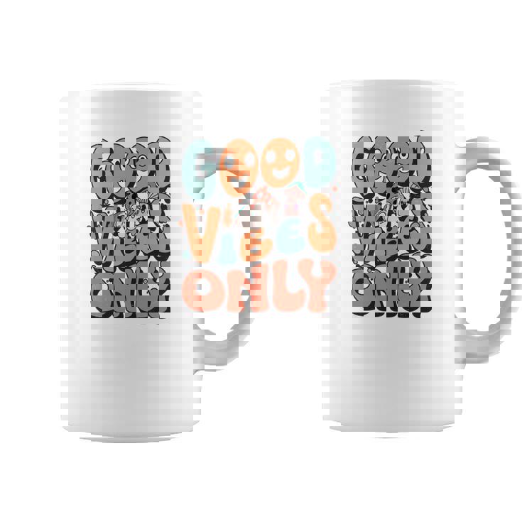 Good Vibes Only Fall Groovy Style Coffee Mug