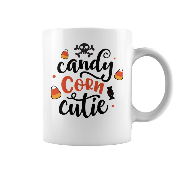 Halloween Candy Corn Cutie Black And Orange Design Coffee Mug