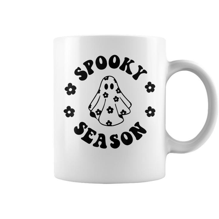 Halloween Ghost Vintage Groovy Trick Or Treat Spooky Vibes  Coffee Mug