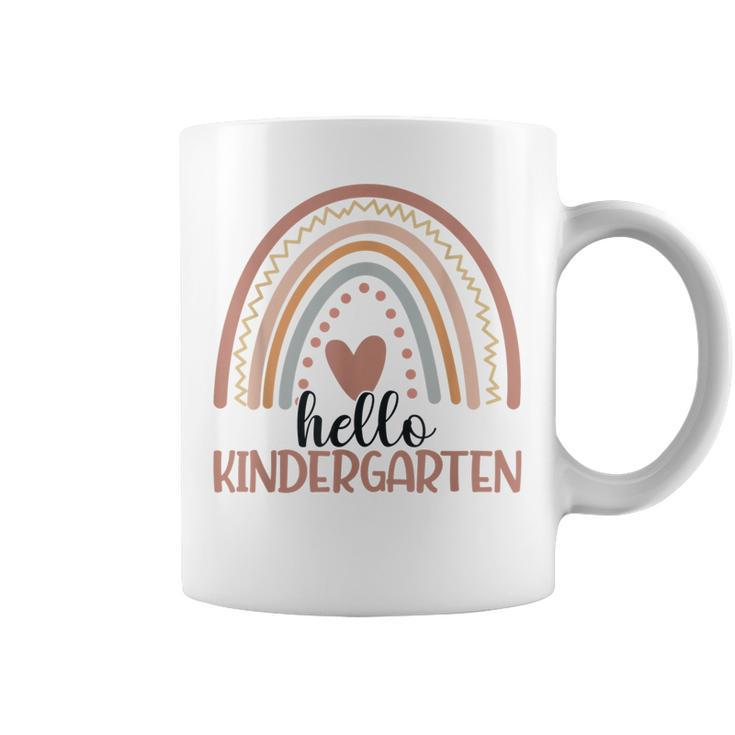 Hello Kindergarten Rainbow Back To School Kindergarten Squad  V2 Coffee Mug