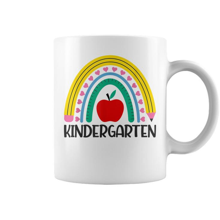 Hello Kindergarten Rainbow Teacher Student Back To School  Coffee Mug