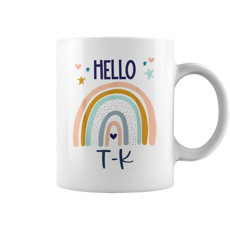 Hello Tk Rainbow For Prek Preschool Teacher Girls  Coffee Mug