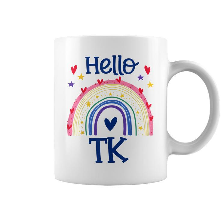 Hello Tk Rainbow Pre-K Preschool Teacher Student Girls  Coffee Mug