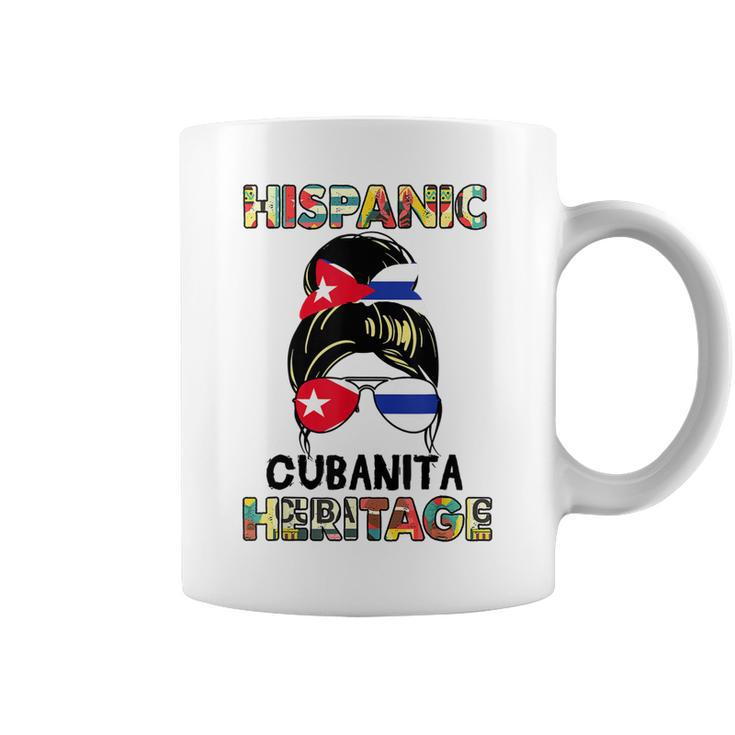 Hispanic Heritage Month Cuba  Cubanita Cuban Flag  Coffee Mug