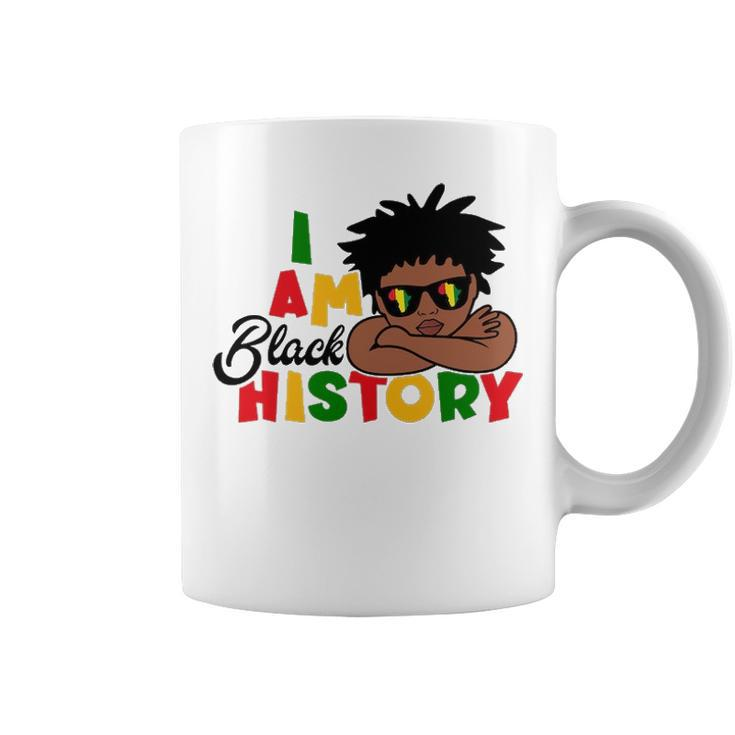 I Am Black History  For Kids Boys Black History Month Coffee Mug