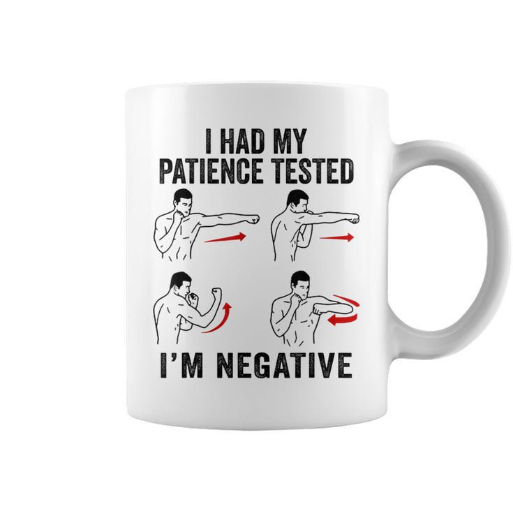 I Had My Patience Tested Im Negative Coworker Funny Sarcasm  Coffee Mug