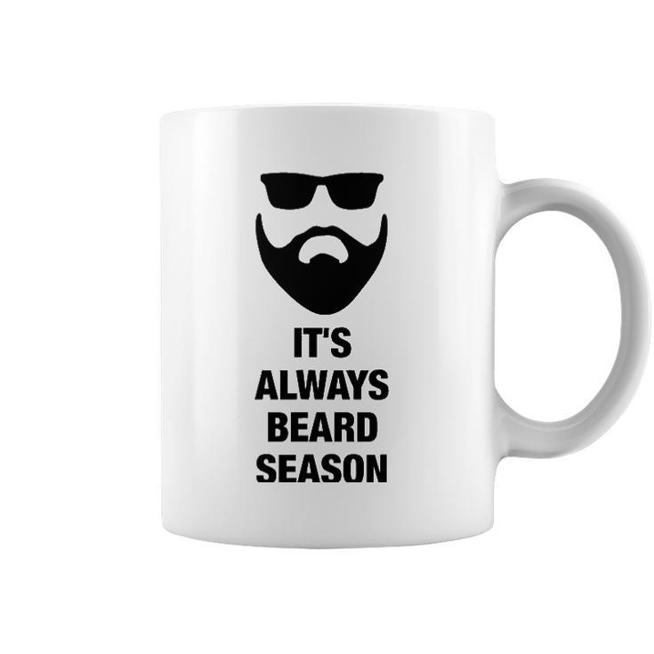 Its Always Beard Season Bearded Man Manly Coffee Mug