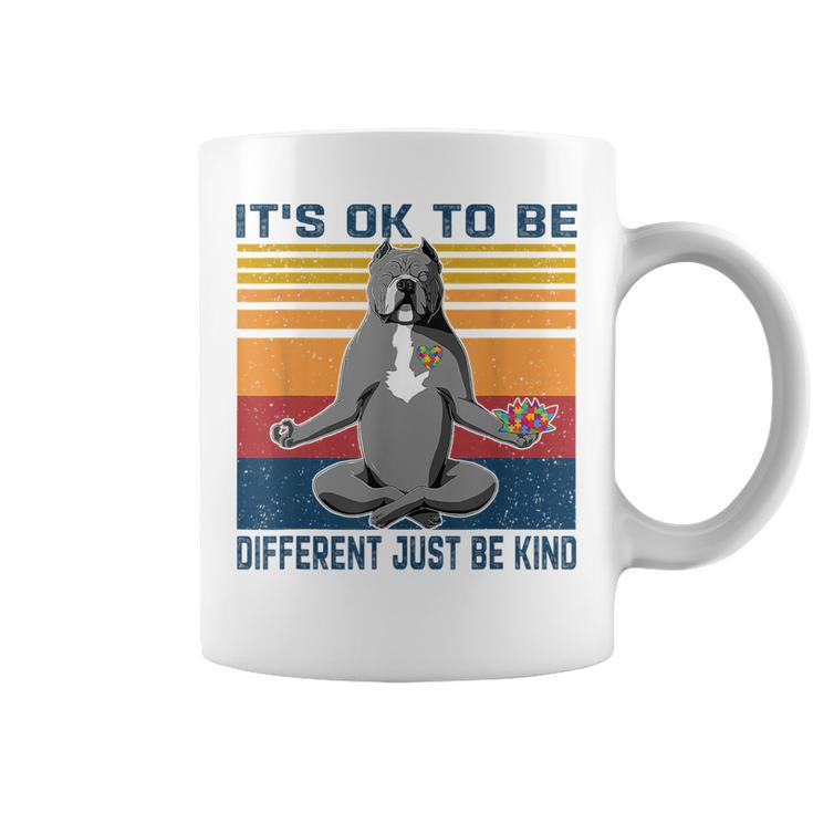 Its Ok To Be Different Just Be Kind Kindness - Pitbull Dog  Coffee Mug