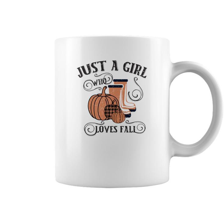 Just A Girl Who Loves Fall Season Coffee Mug