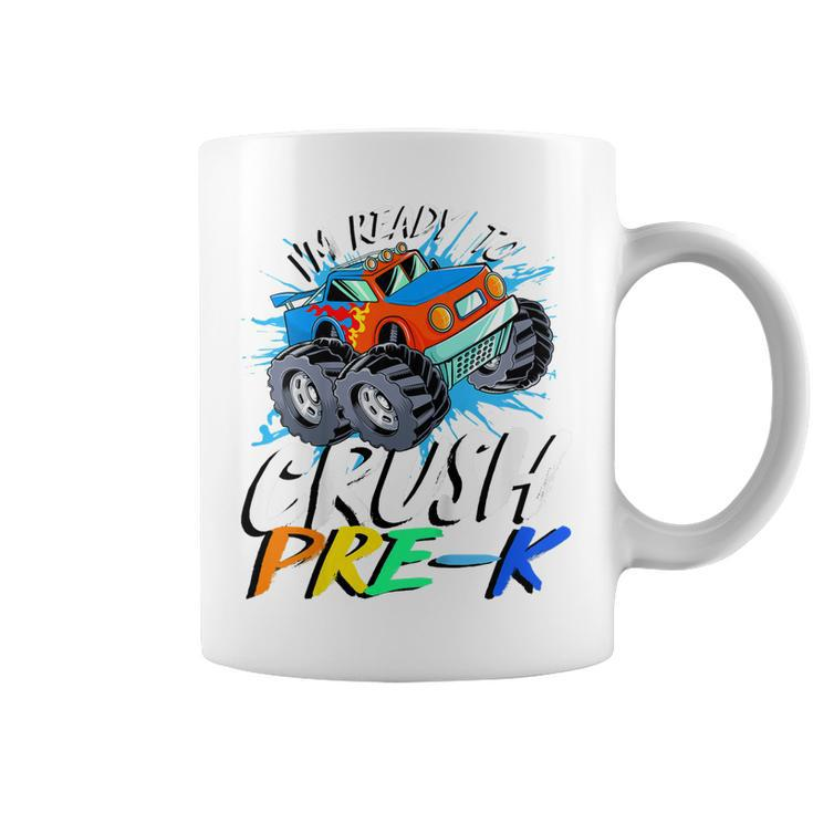 Kids Im Ready To Crush Pre K Monster Truck Prek Back To School  Coffee Mug