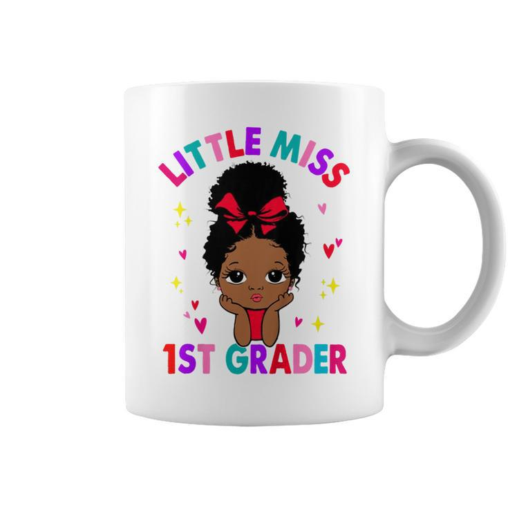 Kids Little Miss 1St Grader Black Girl Back To School 1St Grade  Coffee Mug