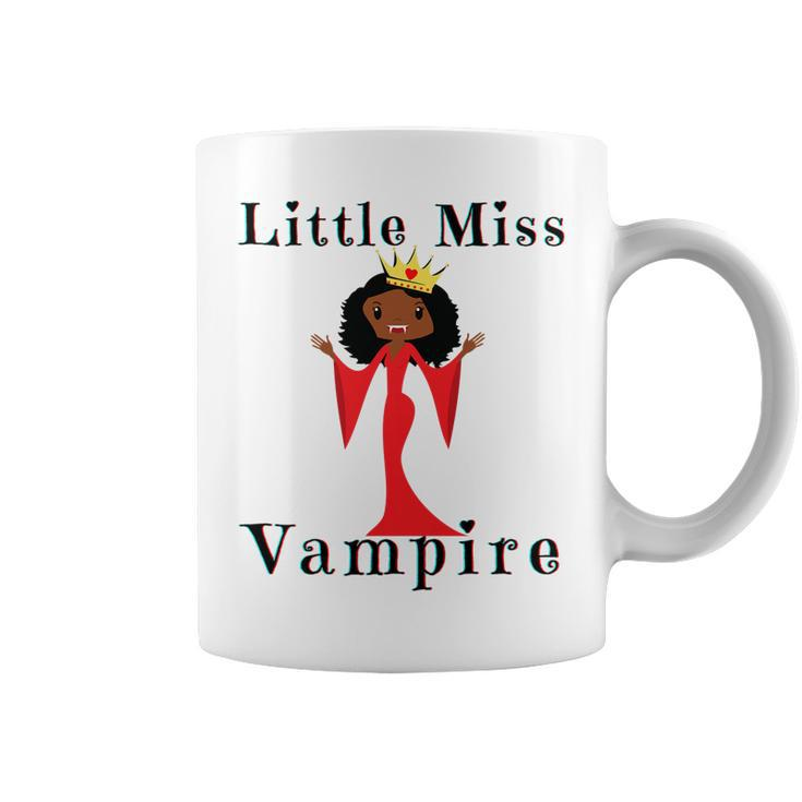 Kids Little Miss Vampire Black Girl Magic Funny Brown Skin Girls   Coffee Mug