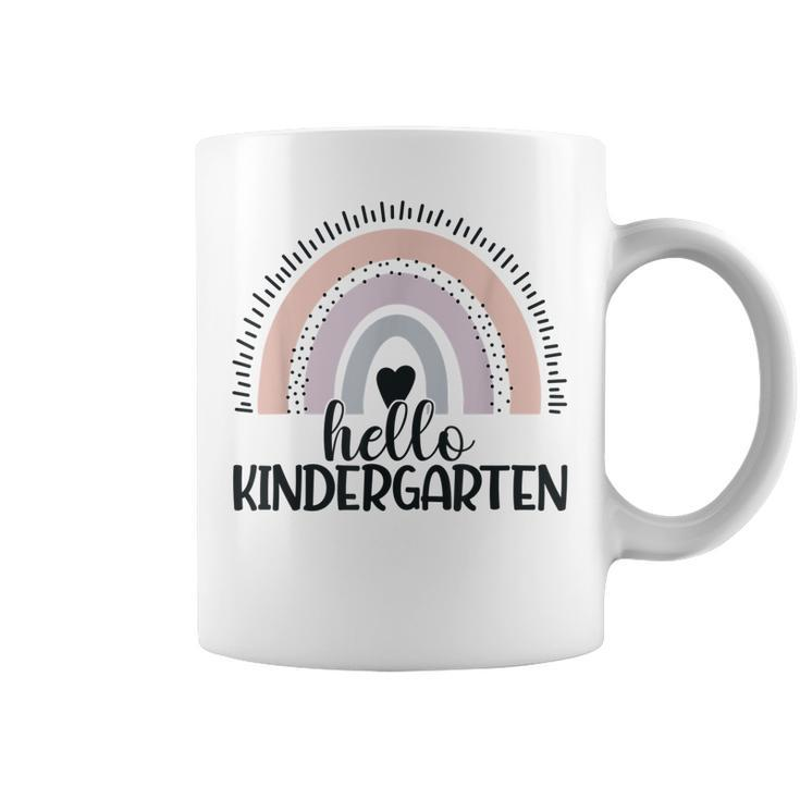 Kindergarten Rainbow Teacher Hello Kinder Rainbow Boys Girls  V2 Coffee Mug