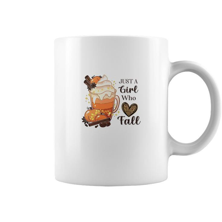 Latte Cream Just A Girl Who Loves Fall Coffee Mug