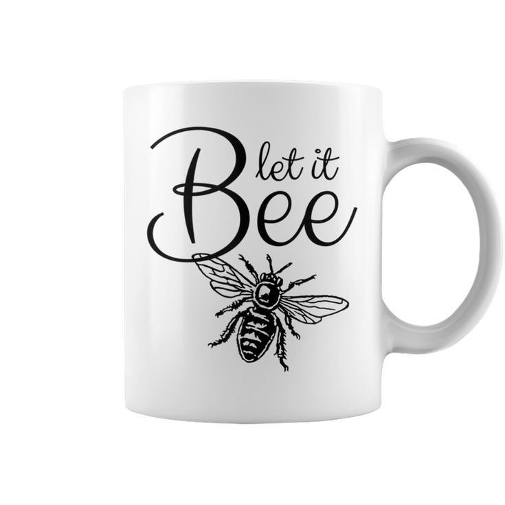 Let It Bee Black&White Bee Beekeeper  Coffee Mug